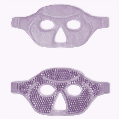 Cooling Gel Eye Mask with Eye Holes, 2 PCS Cold Eye Packs for Puffiness & Swelling, Reusable Hot Cold Compress Heat Ice Gel Pack, Purple and Pink