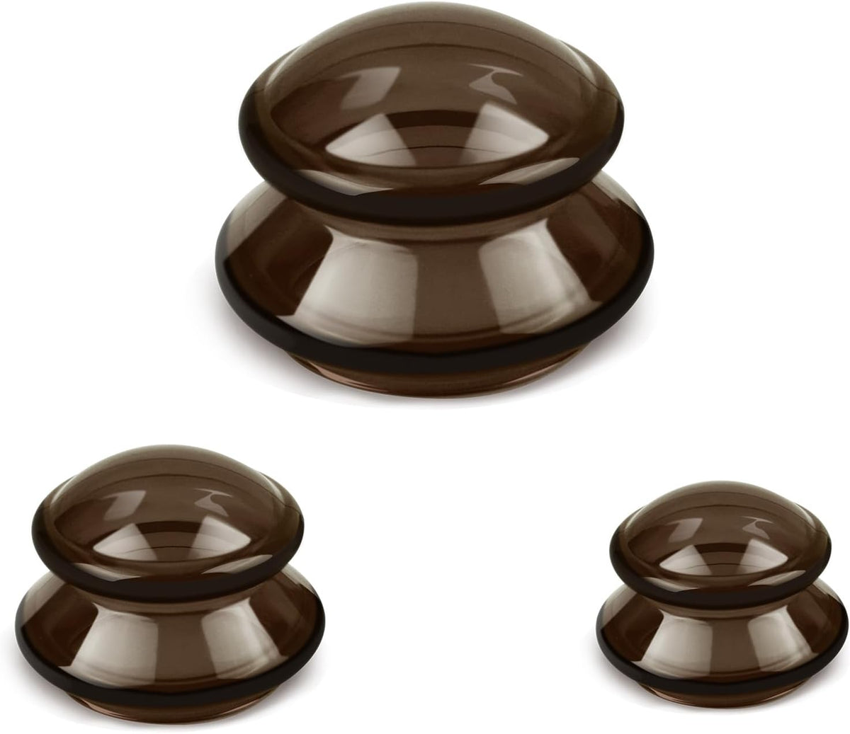 Silicone Cupping Therapy Sets (Set of 3), Cupping Kit for Massage Therapy