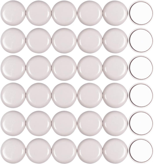 Ezprotekt 16 Pack Self-Stick Furniture Chair Leg Sliders for Carpet, 2-1/8" Self-Adhesive Round Furniture Movers Sliders, Carpet Chairs Furniture Glides, Carpet Moving Sliders Easily Move (Beige)