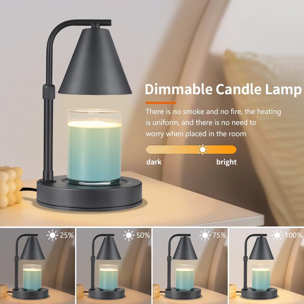 kobodon Candle Warmer Lamp with Timer Dragonfly Electric Candle Lamp Warmer