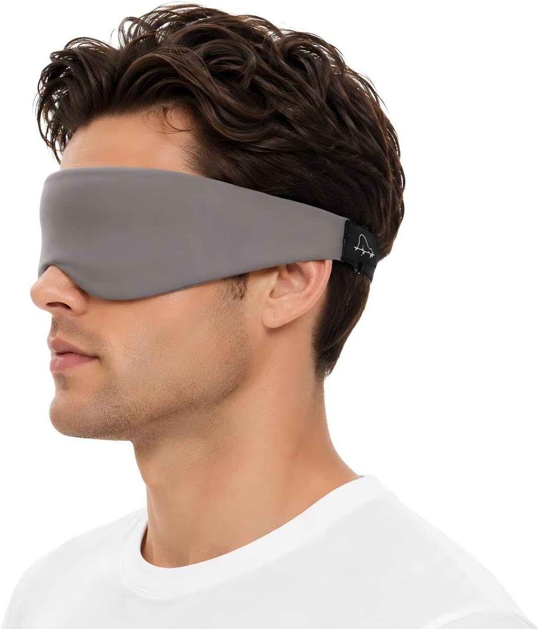 ALASKA BEAR Memory Foam Sleep Mask, Contoured Eye Cups for Women Men, Blue