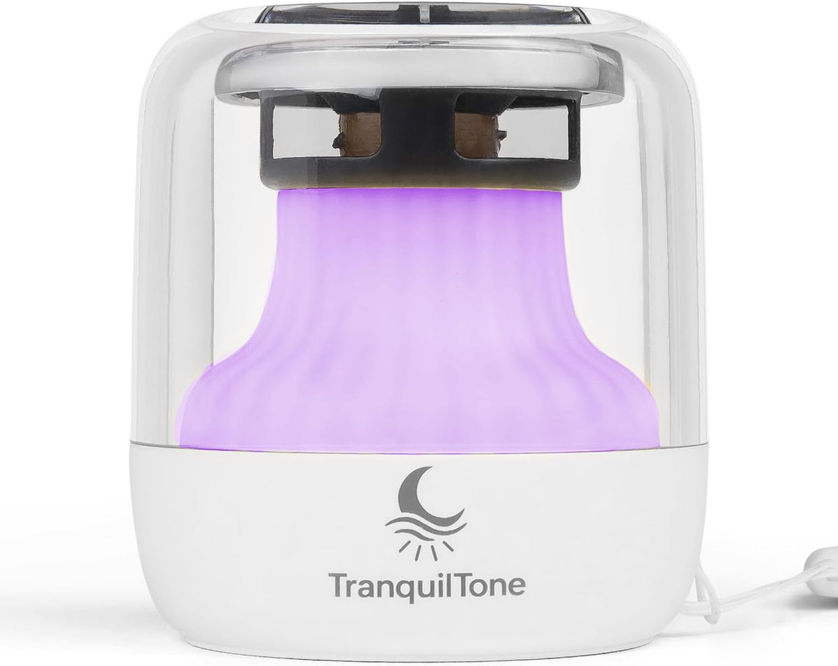 Mini White Noise Machine for Baby, Kids & Adults – 15 Calming Sounds, Soft Night Light, USB-C Rechargeable, Timer – Portable Travel Sound Machine