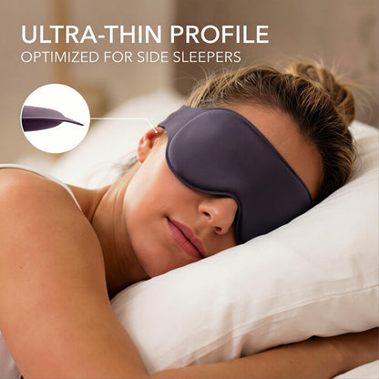3D Contour Sleep Mask, 100% Blackout, Zero Eye Pressure
