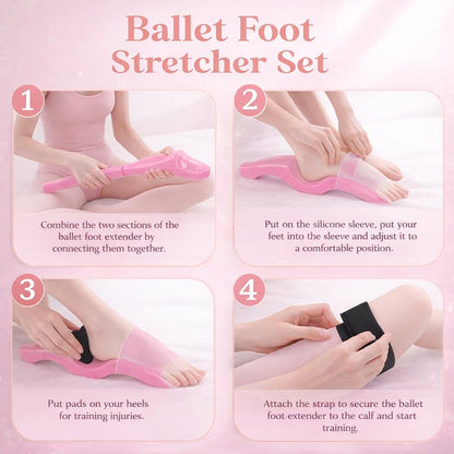 Ballet Foot Stretcher Set – Original Dance Foot Stretching Trainer for Arch & Flexibility, Ballet, Yoga & Dancers