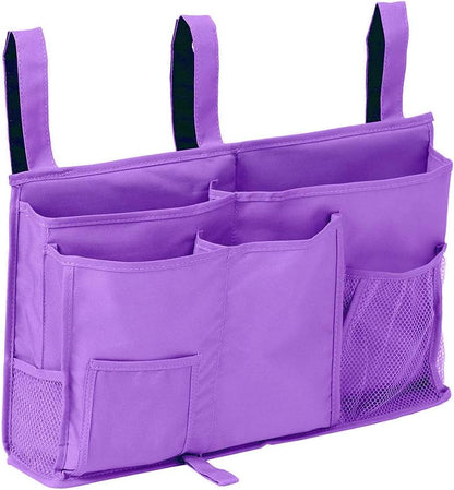 Sugaroom Bedside Storage Caddy, Bunk Bed Organizer Bed Storage Pocket Bedside Organizer Hanging Bed Storage Caddy for College Dorm Room, Hospital Bed Rails, Baby Bed, Camp