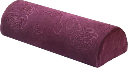 Large Half Moon Bolster Pillow for Legs, Knees, Side Sleepers，Lower Back and Head, with Pillowcase Memory Foam Leg Pillows for Sleeping Yoga Bed(#14,16.5x7x4in/42x18x10cm)