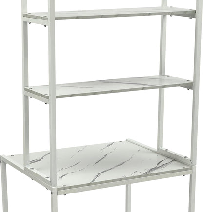 3 Tier Wooden Over The Washer and Dryer Storage Shelf, Bathroom Shelf Washing Machine Storage Shelves Utility Rack Freestanding Laundry Drying Rack Heavy Duty for Bathroom