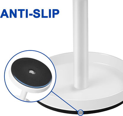 Black Stainless Toothbrush Holder Stand: Rustproof Bathroom Countertop Organizer, 4 Ventilated Slots Hold Manual Toothbrushes, Razor