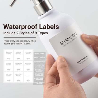 Shampoo and Conditioner Dispenser - Shower Soap Dispenser 3 Chamber No Drill - Bathroom Soap Dispenser Wall Mount Adhesive - Clear PET Bottles with Nature Bamboo Pumps Set Refillable 1500ml