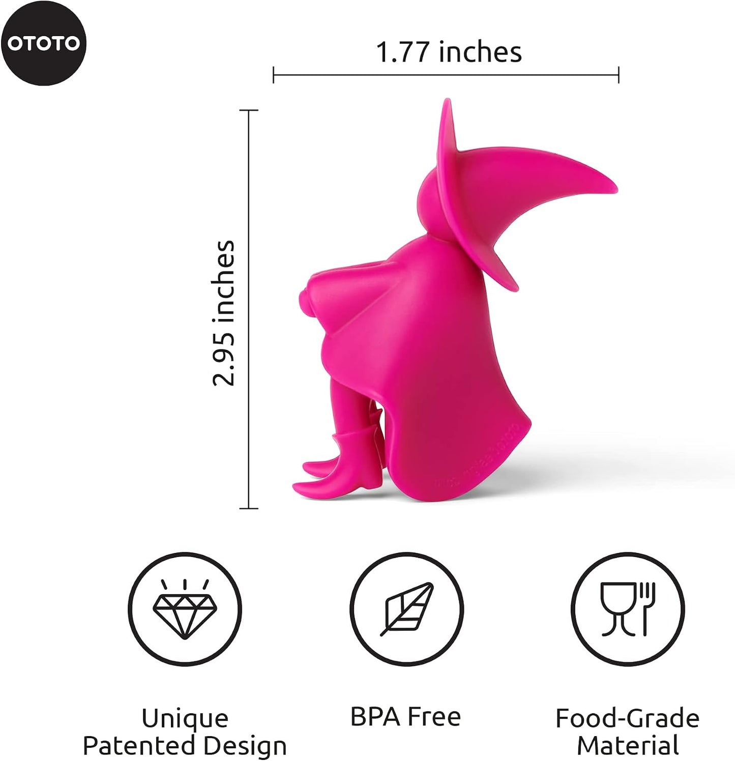 Funny Spoon Holder by OTOTO - Spoon Rest for Stove Top - Cooking Gadgets, Cooking Gifts, Cool Kitchen Gadgets, Cool Gifts, Cute Kitchen Accessories