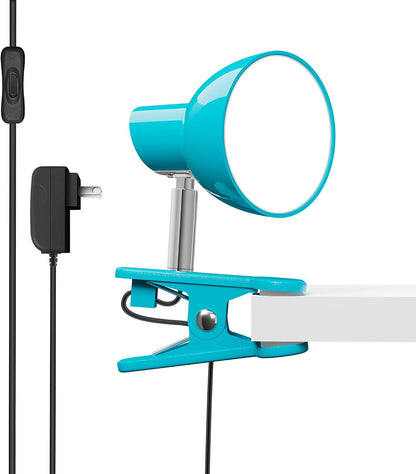 Clamp Light, Super Bright Clip Lamp for Book Reading in Bed Headboard Light, Easy to Attach Illumination Powerful Small Compact Clamp Lamp Black