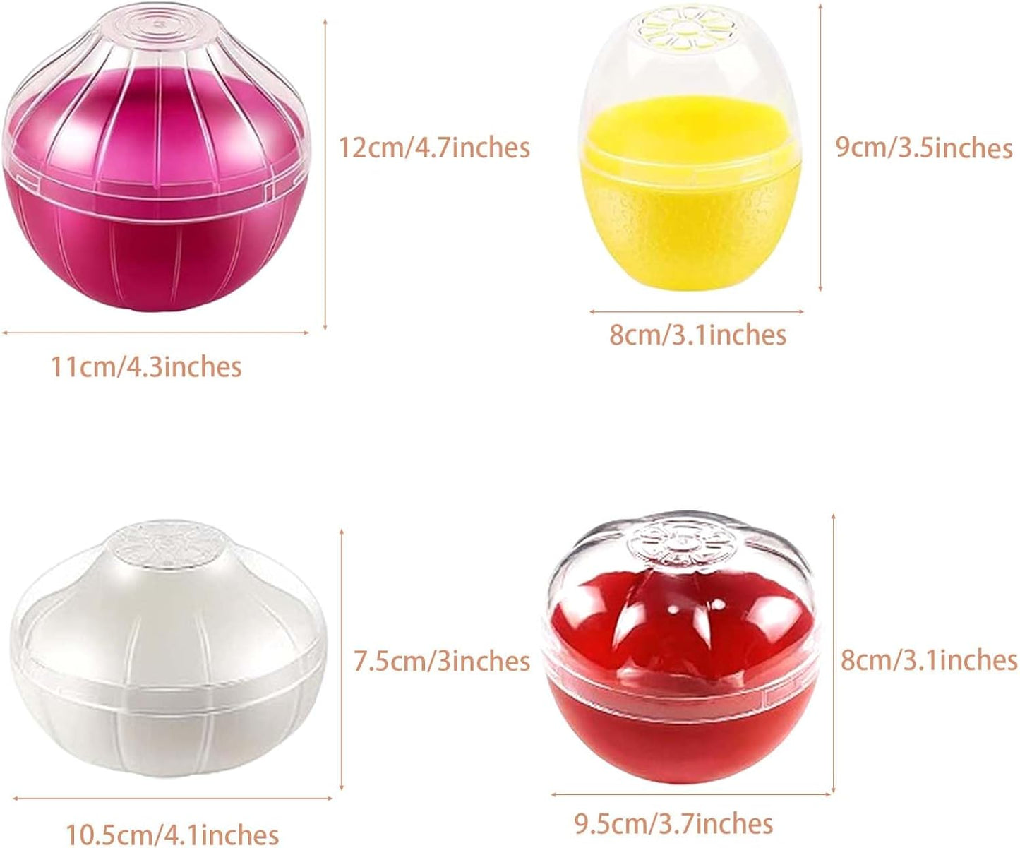 2PCS Tomato and Onion Storage Containers with Peeler, Freshness Keepers for Onion and Tomato, Ideal for Fridge Vegetable Crisper, Keeps Food Fresh Longer