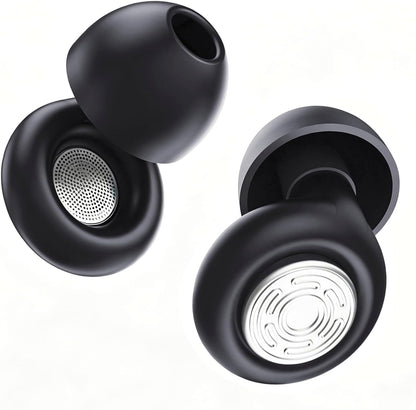 52dB Ear Plugs for Sleeping Noise Reduction Earplugs for Snoring with Case | Soft Silicone Earplugs for Side Sleepers Concerts Airplane Hotel, Noise Cancelling Ear Plugs (XS/S/M/L) 4 Size Reusable