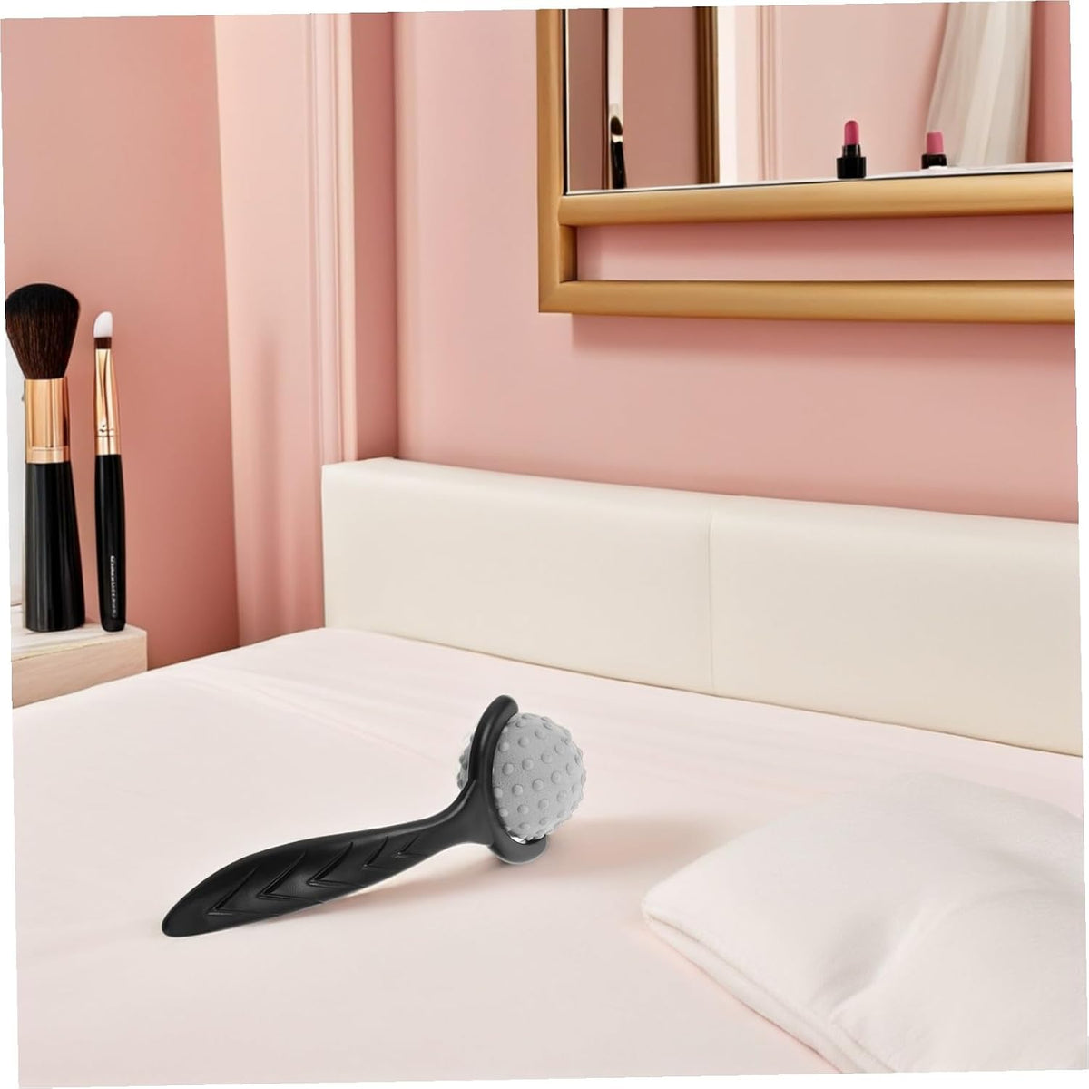 Handheld Massage Roller Stick with Deep Tissue Massage Balls for Relief and Muscle Knot Release for Back Legs Neck Compact Travel-Friendly Stretching Tool for Home and Office