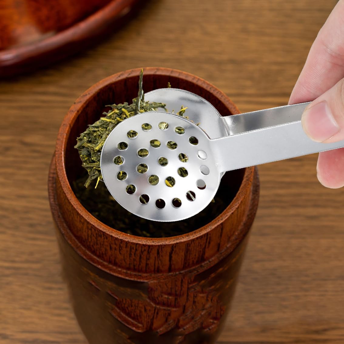 Tea Bag Squeezer (2-Pack), Stainless Steel Round Tea Bag Squeezer Tongs, Metal Strainer Gripper Picker Tea Spoon, Tea Accessories for Tea Drinkers (Gold)