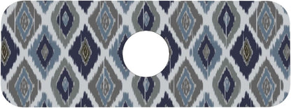 Aquamarine Blue Mexican Tiles Faucet Splash Guard Mat for Kitchen Sink 15x5.5" - Colors B