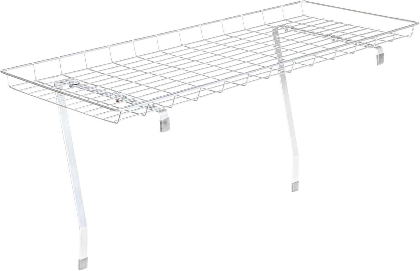Household Essentials 05100 Rear Display Over-The-Washer Storage Shelf | Organize and Store Laundry Room Supplies | White