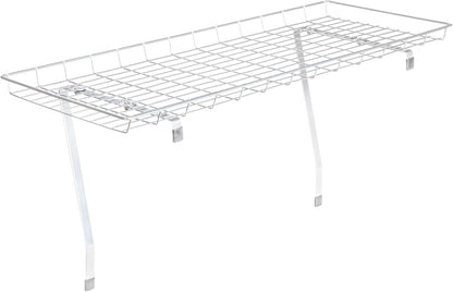 Household Essentials 05100 Rear Display Over-The-Washer Storage Shelf | Organize and Store Laundry Room Supplies | White
