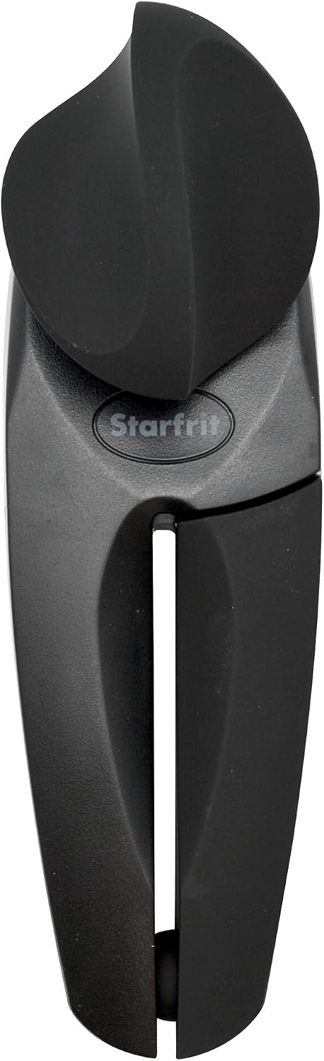 Starfrit MightiCan Can Opener, Safe Smooth-Cut Design, Holds Lid and Leaves No Sharp Edges, Comfort Grip Handle, Heavy-Duty Non-Slip Knob, 3-Year Warranty, Blue