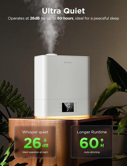 GoveeLife Smart Humidifiers for Bedroom Large Room, 6L Top Fill Humidifier