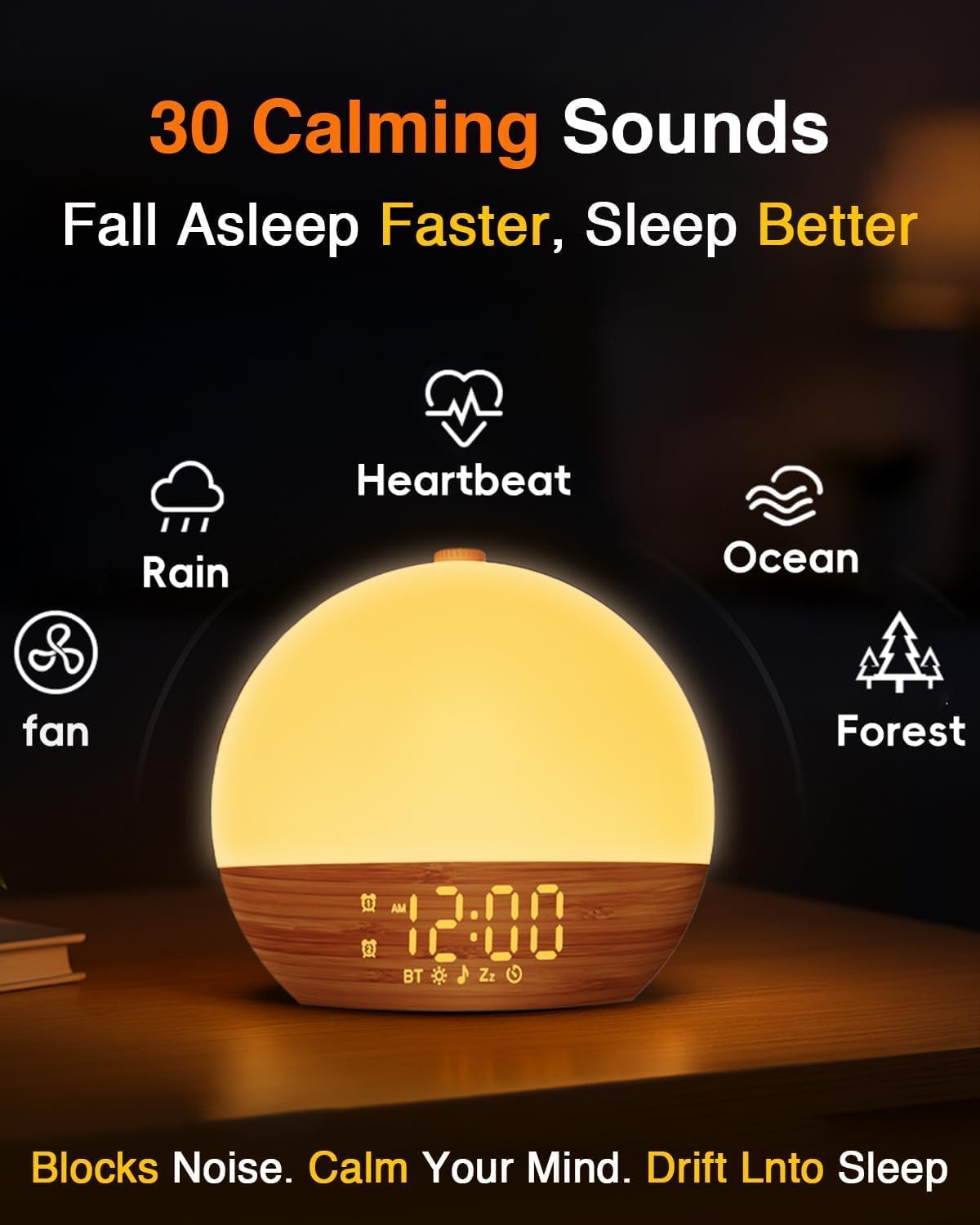 Sunrise Alarm Clock with Sound Machine - Natural Wake-Up Gradual Light