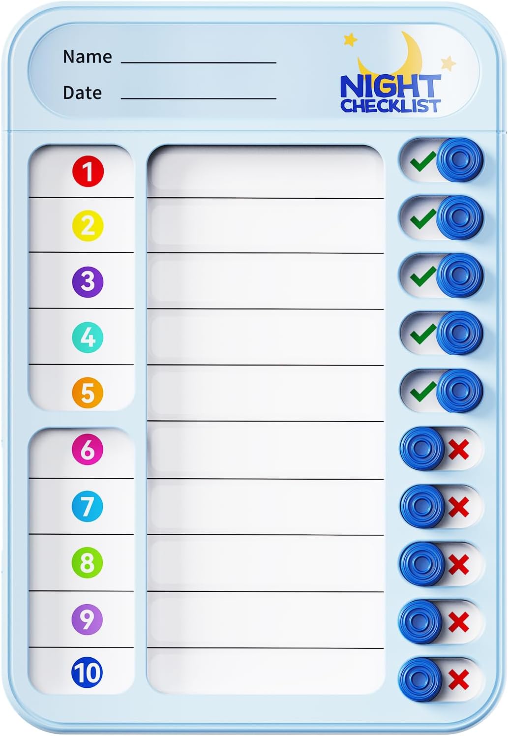 Chore Chart for Kids ADHD Tools to Do List Checklist Magnetic Planning Board with Sliders, Visual Schedule Board with Dry Erase Sheets, Sticker, Marker, Routine Chart for Kids - Pink