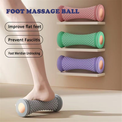 Portable Foot Massager Roller - Deep Tissue Muscle Massage for Plantar Fasciitis Relief, Heel & Arch Pain - Reflexology Therapy Tool for Men & Women