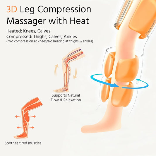 yoyomax Leg Massager, Adjustable Heat and Massage