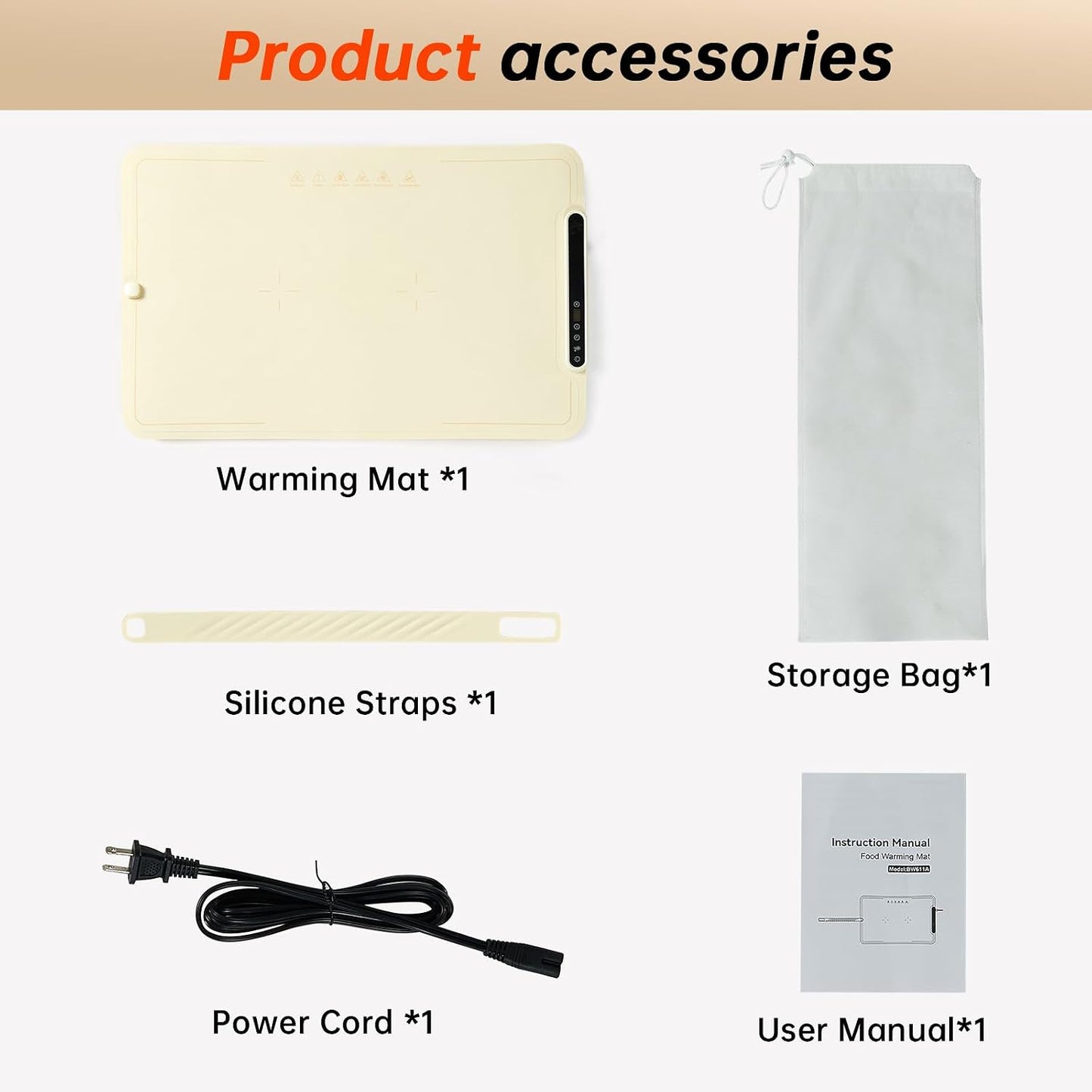 Warming Mat for Food Extra Large- 24"x16" Electric Warming Trays for Buffets Party, Food Warmers for Thanksgiving, Christmas House Warming Gift, Portable Heating Mat with 9 Temp Settings & 6H Timer