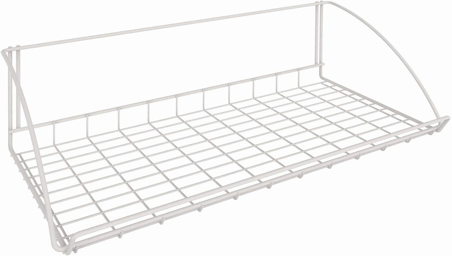 ClosetMaid 8278 18-Inch Wide Laundry Utility Hanger Shelf, White