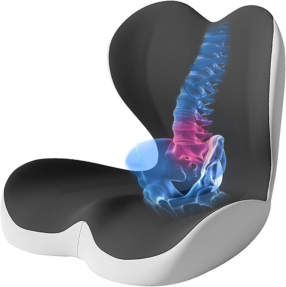 Seat Cushion for Office Chair, Ergonomic Cushion with Lumbar Support Pillow
