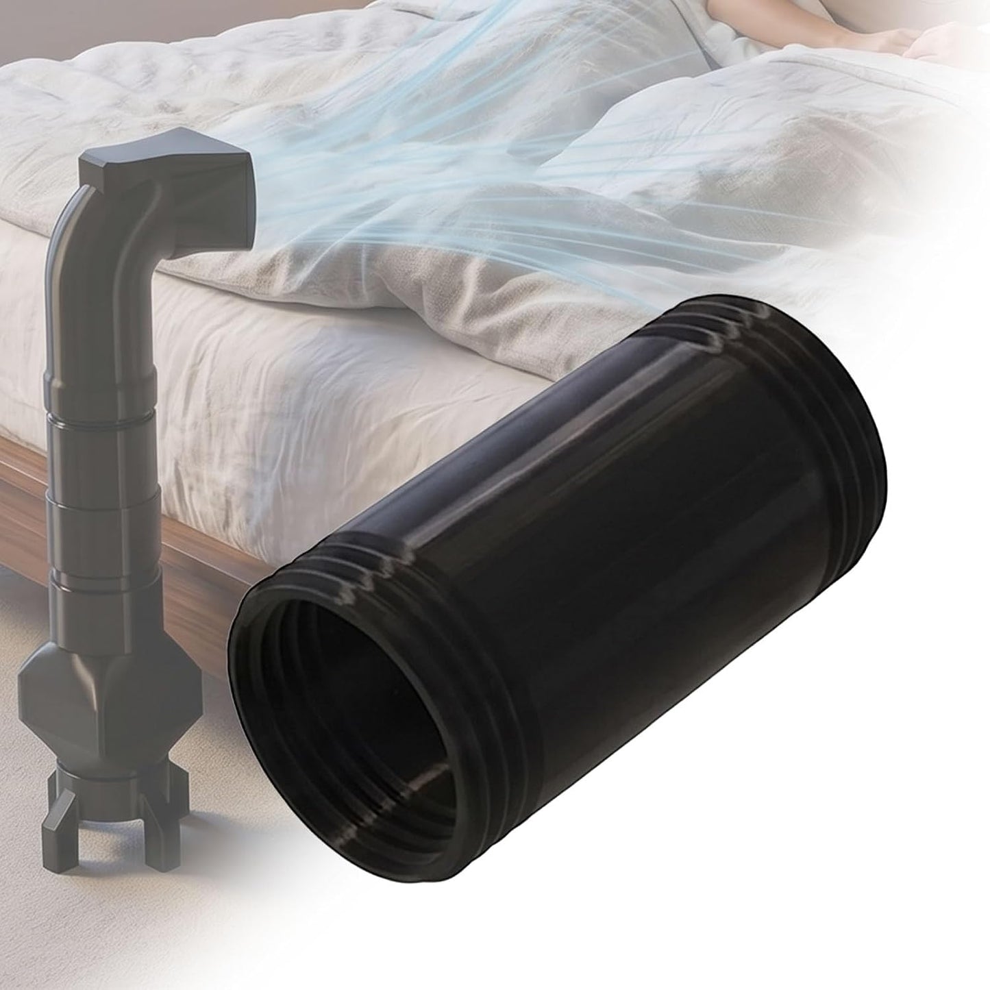 Bed Cooling System Under-Sheet Midnight for Night Sweats, Bed Fan Under Sheets, for Hot Sleepers, Bed Cooler for Cooler, More Comfortable Sleep