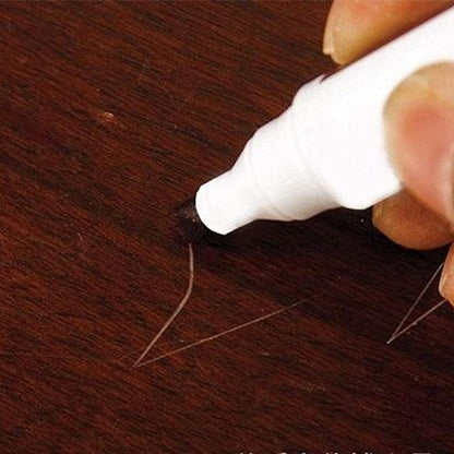 Wood Furniture Repair Markers, Black Paint Fix Touch Up Pen for Furniture & Wood Floor, Scratch Remover Filler for Nicks, Scratches & Stains, Professional Furnitures Recolour Pen for Home/Office