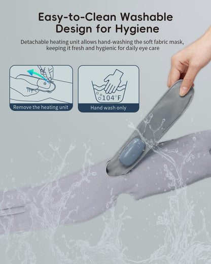 Heated Bluetooth Eye Mask for Sleep, Dry Eyes & Relaxation