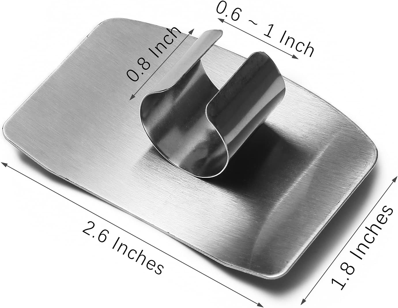 Finger Guards for Cutting, Stainless Steel 304 Finger Guard for Cutting Food, Finger Protectors, Finger Protector, Avoid Hurting when Slicing and Dicing, Black 2 Pieces