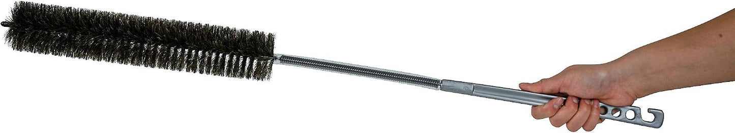 KONEX Flexi-Clean Pro Flexible Dryer Vent Cleaning Brush – 33” Long Horsehair Coil & Lint Trap Cleaner for Refrigerator Coils, Dryer Vents, Appliance Maintenance & Tight Spaces