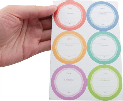 DGZZI 120PCS Removable Refrigerator and Freezer Labels 1.57 Inch Round Adhesive Food Storage Stickers Easy to Clean Leaves No Residue 6 Colors for Marking Expiration Dates on Canned Goods