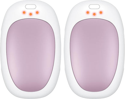 infray Hand Warmers Rechargeable, 2 Pack Electric Hand Warmer Reusable USB Pocket Warmer, 3 Settings Heated Portable AI Handwarmer Great Gifts for Christmas, Outdoor, Golf, Hunting