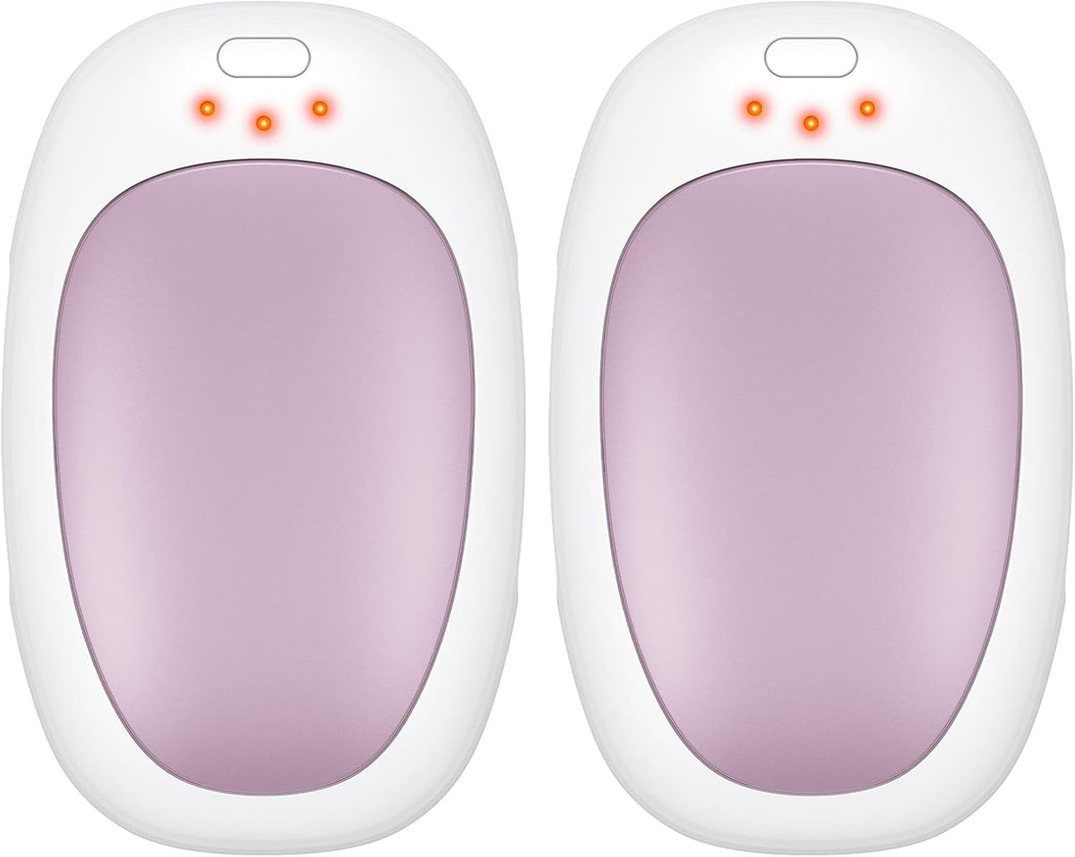 infray Hand Warmers Rechargeable, 2 Pack Electric Hand Warmer Reusable USB Pocket Warmer, 3 Settings Heated Portable AI Handwarmer Great Gifts for Christmas, Outdoor, Golf, Hunting