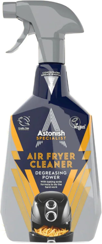 Astonish Air Fryer Cleaner Spray with Baking Soda, Non Stick Safe 25oz 2PK