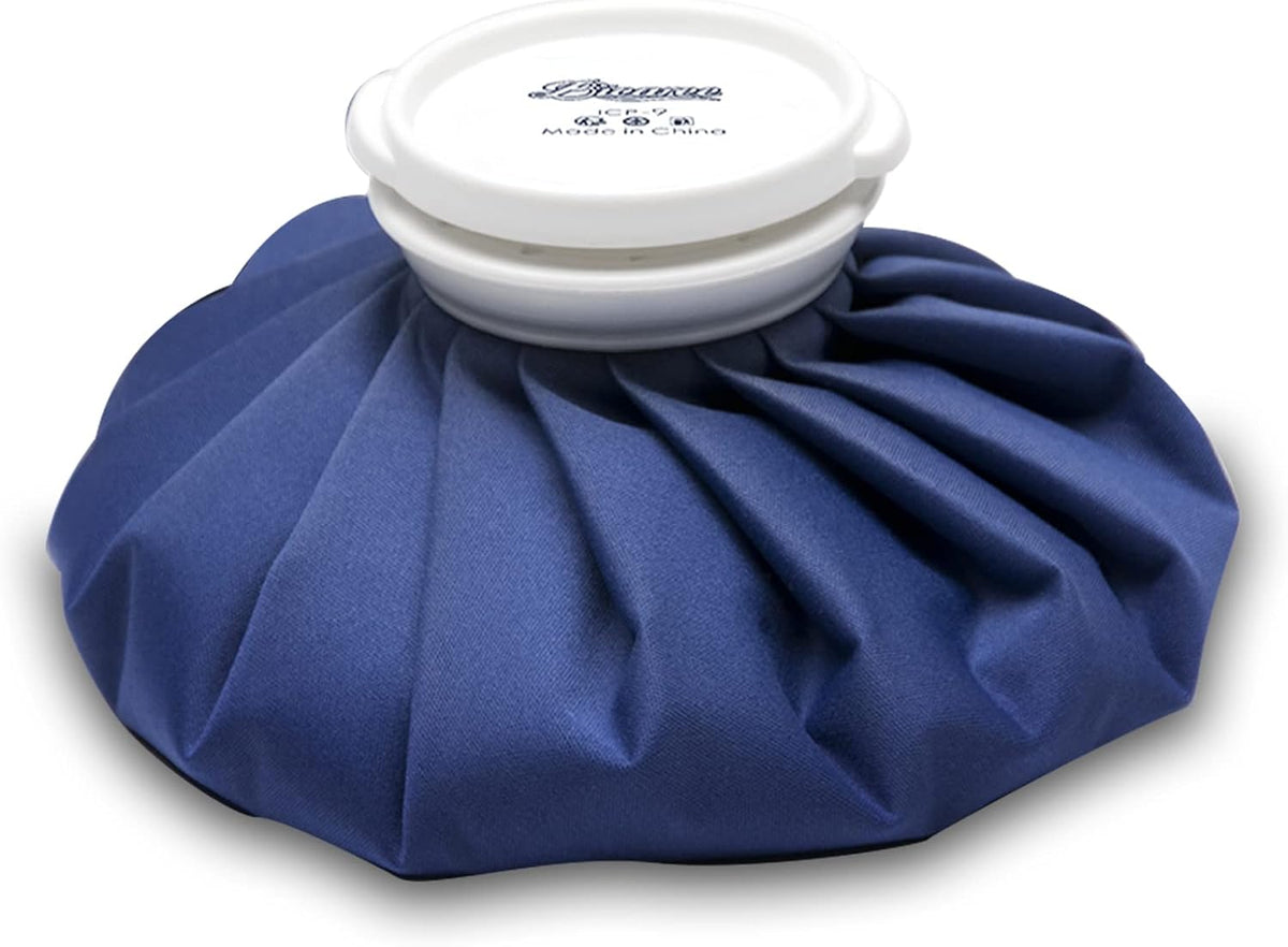 BICAREE Ice Pack for Injuries Reusable, Ice Bags Hot Water Bag for Hot & Cold Therapy and Pain Relief with Cover, No-Leak Elastic Breathable Ice Bag, Size 11"