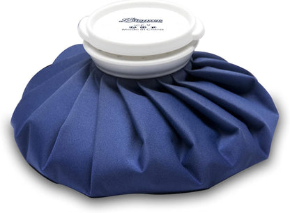 BICAREE Ice Pack for Injuries Reusable, Ice Bags Hot Water Bag for Hot & Cold Therapy and Pain Relief with Cover, No-Leak Elastic Breathable Ice Bag, Size 9"