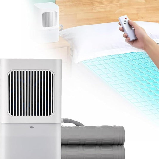 Cooling Mattress Pad System, Water Cooled Bed Topper with Remote Control and 3 Level Temperature Adjustment for Double Bed Night Sweat and Hot Sleeper Comfort Use