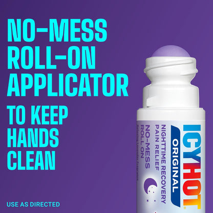 Icy Hot Original Pain Relief, Nighttime Recovery, Roll-On, Lavender, 2 oz.
