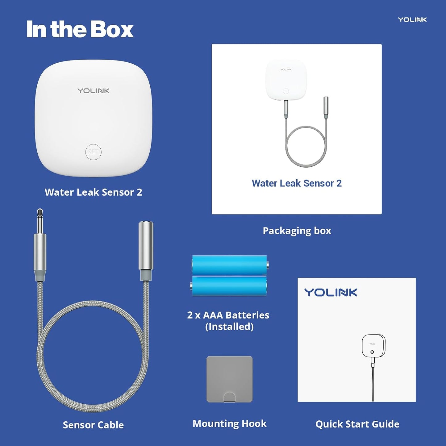 YoLink LoRa Smart Water Level Monitoring Sensor, Wireless Battery-Powered Float Switch Alarm, Sump Pump Alarm, AC Condensate Overflow, Tank Level, Toilet Leak Sensor, 105dB Siren, YoLink Hub Required