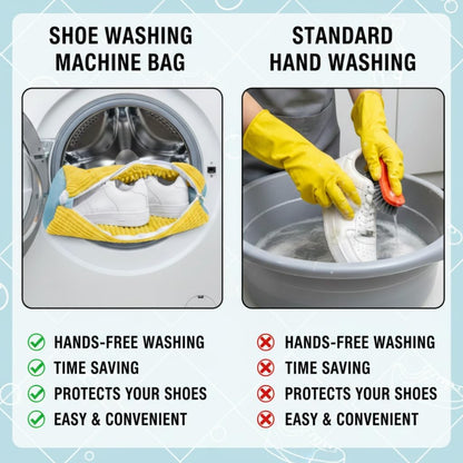 2026 New Shoe Washing Machine Bag - 2PC Kalitease Reusable Sneaker Cleaning Shoe Laundry Bag for Washer and Dryer with Self-Locking Zipper