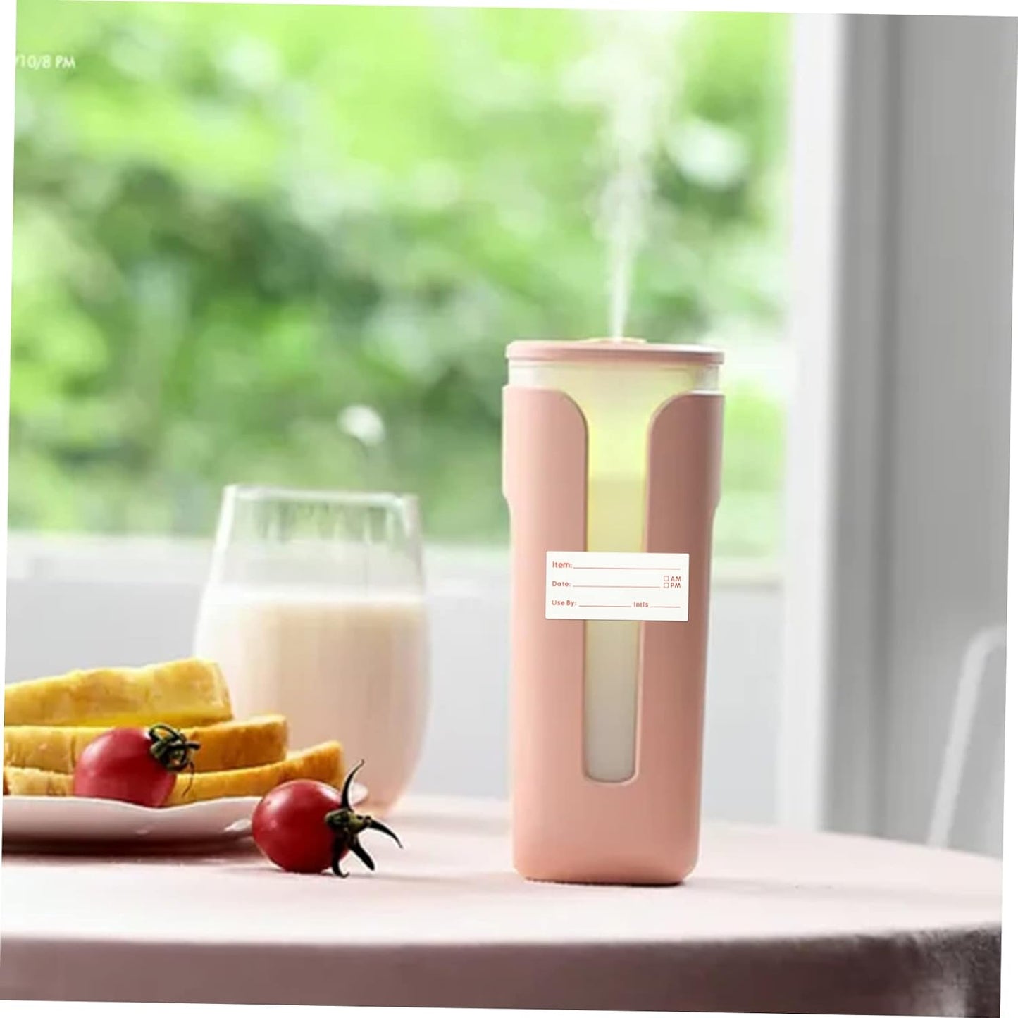 TEHAUX 1roll Writing Rotation Labels Food Labels Stickers Tiny Stickers for Day Dots Dry Surface Adhesive Removable for Restaurant Home and Grocery Stores
