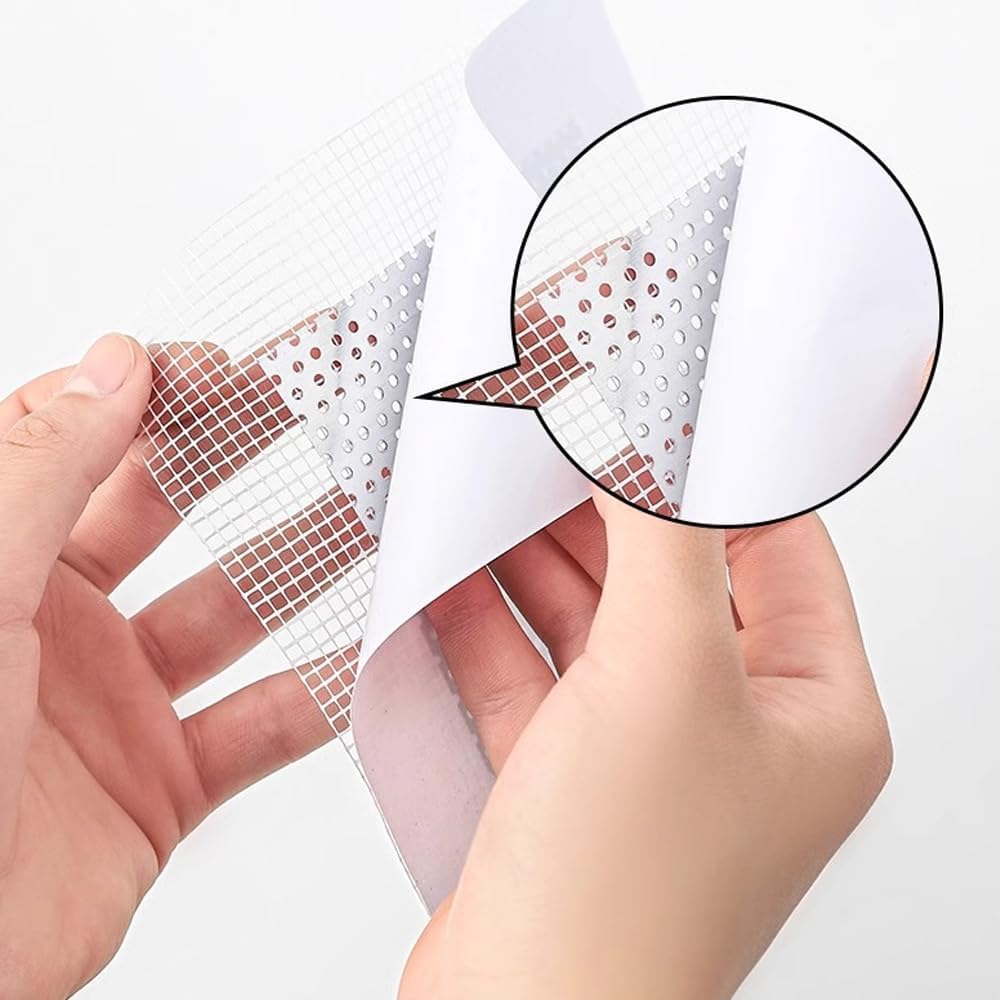 6pcs Drywall Repair Kit, 4" x 4" | Self-Adhesive Wall Patch, Fiberglass Mesh & Aluminum Metal, For Large Holes, Sheetrock Ceiling & Plaster