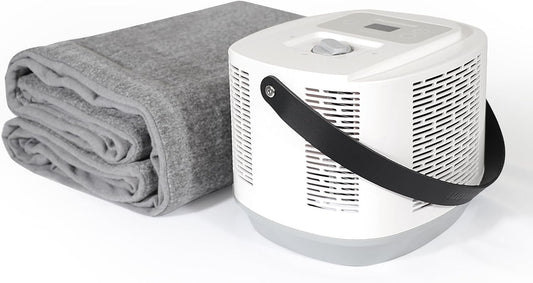 Comfort for Beds,Bed Water Cooling System with Portable Cooling Mattress & Heater(54°F-115°F), Quiet Operation,with Blankets Zone Any Size Bed，for Indoor