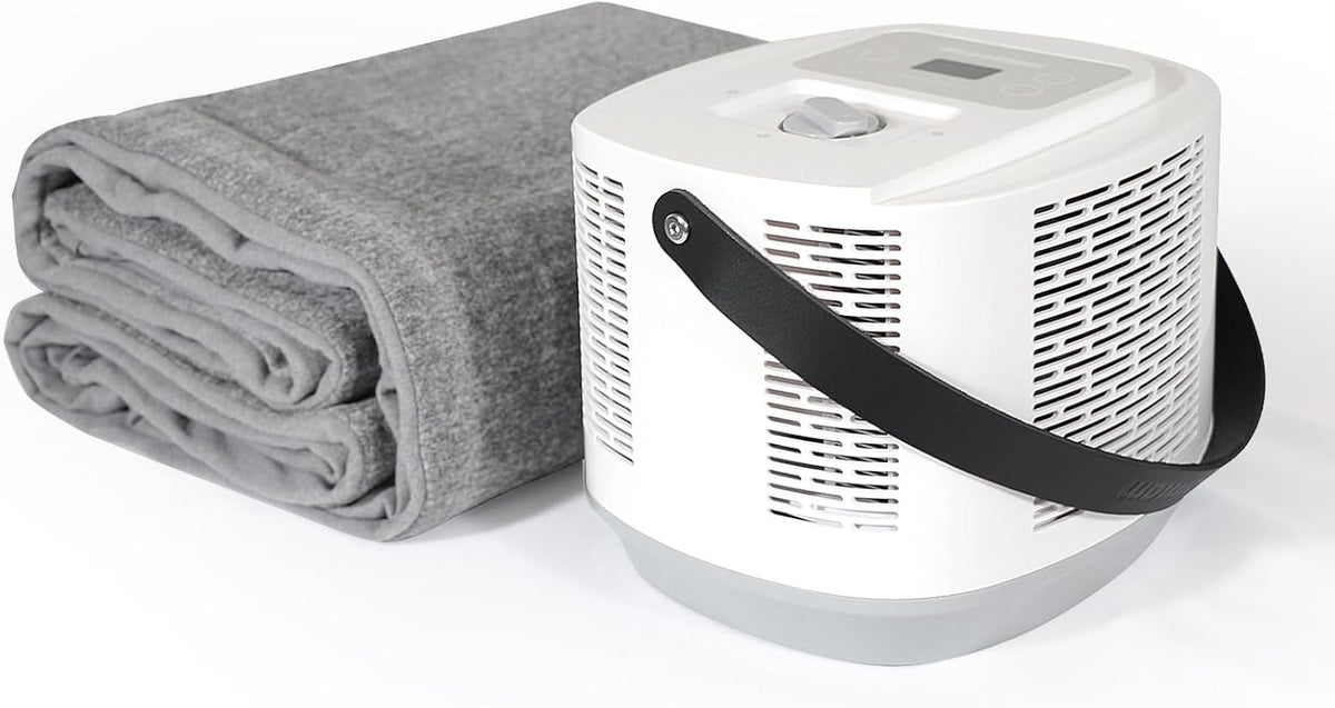 Comfort for Beds,Bed Water Cooling System with Portable Cooling Mattress & Heater(54°F-115°F), Quiet Operation,with Blankets Zone Any Size Bed，for Indoor